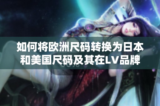 如何将欧洲尺码转换为日本和美国尺码及其在LV品牌中的应用