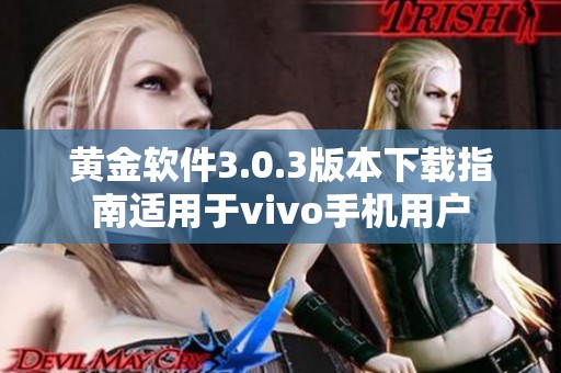 黄金软件3.0.3版本下载指南适用于vivo手机用户