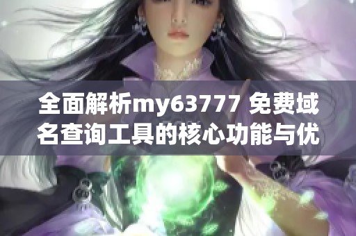 全面解析my63777 免费域名查询工具的核心功能与优势
