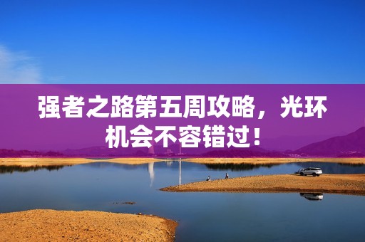 强者之路第五周攻略，光环机会不容错过！