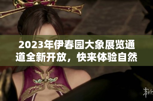 2023年伊春园大象展览通道全新开放，快来体验自然奇观