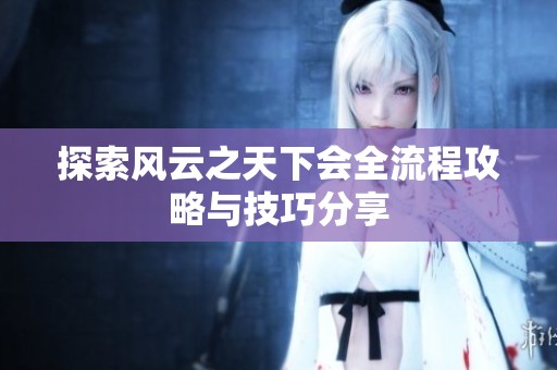 探索风云之天下会全流程攻略与技巧分享