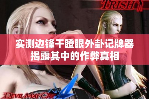 实测边锋干瞪眼外卦记牌器揭露其中的作弊真相