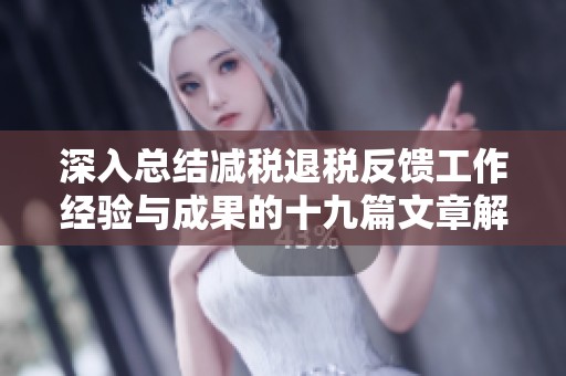 深入总结减税退税反馈工作经验与成果的十九篇文章解析