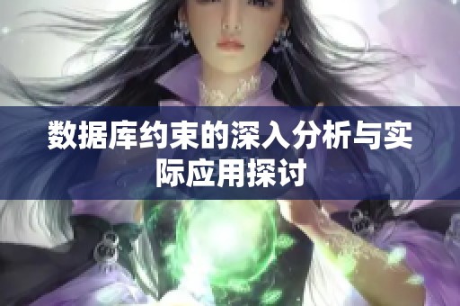 数据库约束的深入分析与实际应用探讨