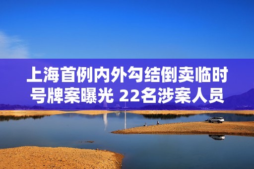 上海首例内外勾结倒卖临时号牌案曝光 22名涉案人员被抓获