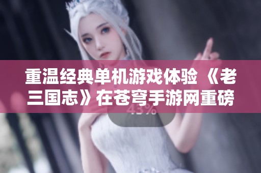 重温经典单机游戏体验 《老三国志》在苍穹手游网重磅回归