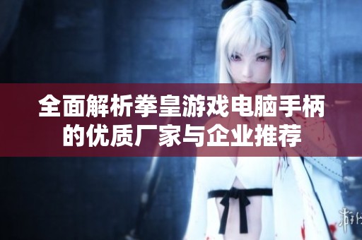 全面解析拳皇游戏电脑手柄的优质厂家与企业推荐