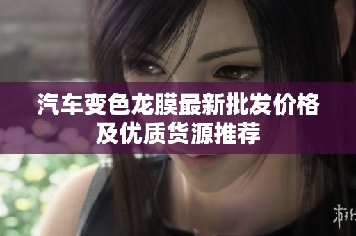 汽车变色龙膜最新批发价格及优质货源推荐