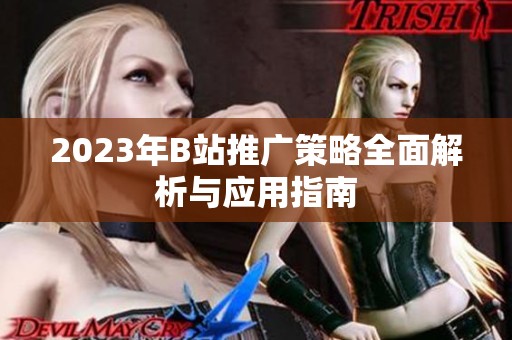 2023年B站推广策略全面解析与应用指南