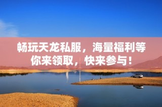 畅玩天龙私服，海量福利等你来领取，快来参与！