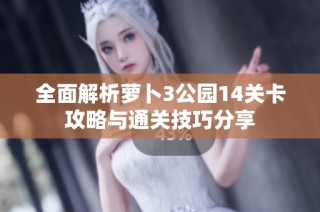 全面解析萝卜3公园14关卡攻略与通关技巧分享