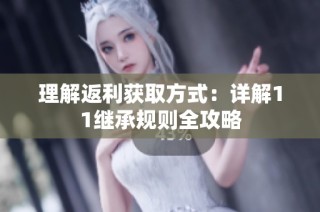 理解返利获取方式：详解11继承规则全攻略