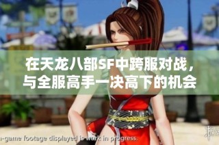在天龙八部SF中跨服对战，与全服高手一决高下的机会来啦