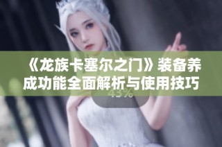 《龙族卡塞尔之门》装备养成功能全面解析与使用技巧