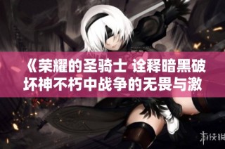 《荣耀的圣骑士 诠释暗黑破坏神不朽中战争的无畏与激情》