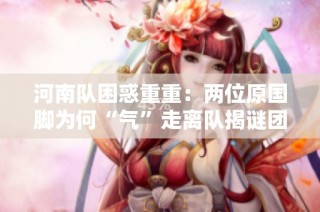 河南队困惑重重：两位原国脚为何“气”走离队揭谜团