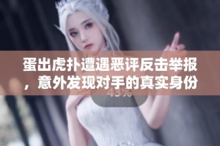 蛋出虎扑遭遇恶评反击举报，意外发现对手的真实身份