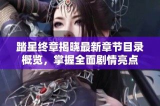 踏星终章揭晓最新章节目录概览，掌握全面剧情亮点