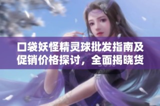 口袋妖怪精灵球批发指南及促销价格探讨，全面揭晓货源信息