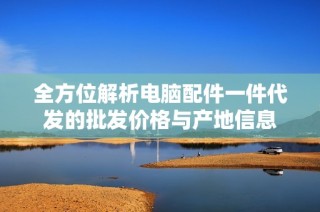 全方位解析电脑配件一件代发的批发价格与产地信息