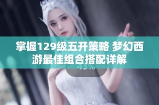 掌握129级五开策略 梦幻西游最佳组合搭配详解