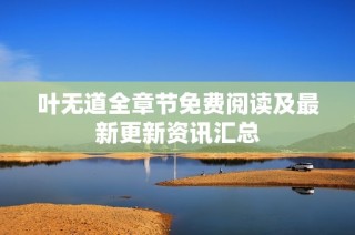 叶无道全章节免费阅读及最新更新资讯汇总