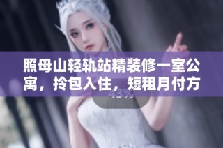 照母山轻轨站精装修一室公寓，拎包入住，短租月付方便实惠