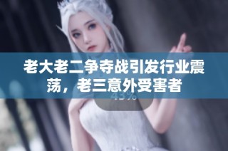 老大老二争夺战引发行业震荡，老三意外受害者