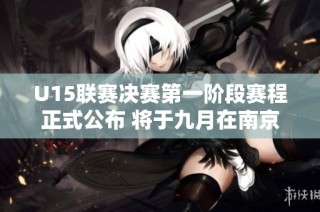 U15联赛决赛第一阶段赛程正式公布 将于九月在南京盐城进行
