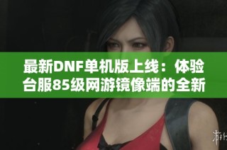 最新DNF单机版上线：体验台服85级网游镜像端的全新GM商城内容