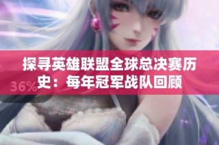 探寻英雄联盟全球总决赛历史：每年冠军战队回顾