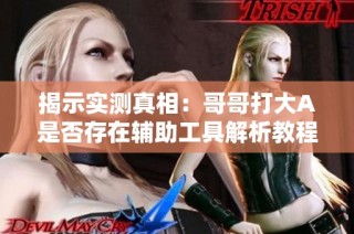 揭示实测真相：哥哥打大A是否存在辅助工具解析教程