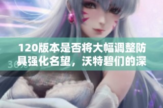 120版本是否将大幅调整防具强化名望，沃特碧们的深度解析