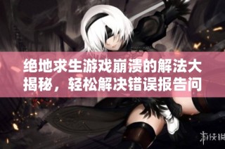 绝地求生游戏崩溃的解法大揭秘，轻松解决错误报告问题