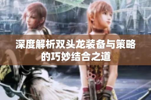 深度解析双头龙装备与策略的巧妙结合之道
