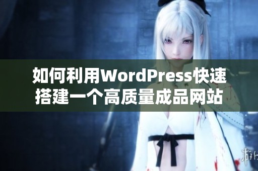 如何利用WordPress快速搭建一个高质量成品网站