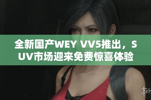 全新国产WEY VV5推出，SUV市场迎来免费惊喜体验